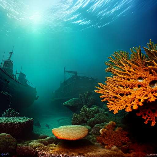 Midjourney Underwater Shipwreck Exploration Image Generation Prompt - Socialdraft