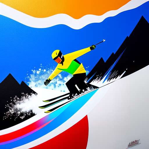 Custom Ski Jump Midjourney Prompt - Unique text-to-image model creation shop for passionate ski lovers - Socialdraft
