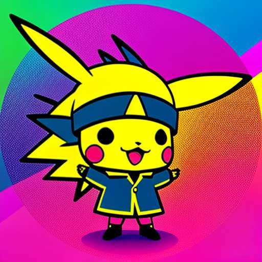 Pikachu Superhero Chibi Midjourney Prompt – Customizable Comic Creation - Socialdraft