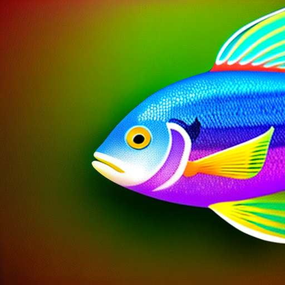 "Colorful Fish" Midjourney Image Prompt for Custom Art Creation - Socialdraft