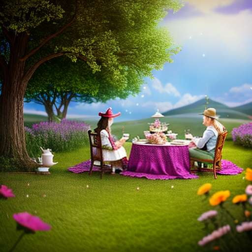"Whimsical Tea Party" Midjourney Prompt - Create Your Own Dream Tea Party Image - Socialdraft