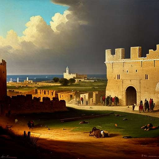 "Siege of Acre" Midjourney Prompt - Customizable Historical Image Generator - Socialdraft