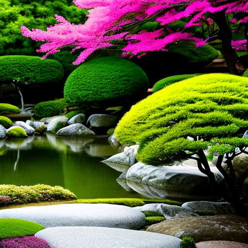 Japanese Garden Midjourney Prompt for Unique and personalized painting - Socialdraft