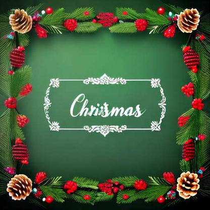 Christmas Wreath Chalk Art Midjourney Prompt - Create Your Own Festive Design - Socialdraft