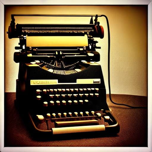 Poetry Typewriter Portrait - Customizable Midjourney Prompts - Socialdraft