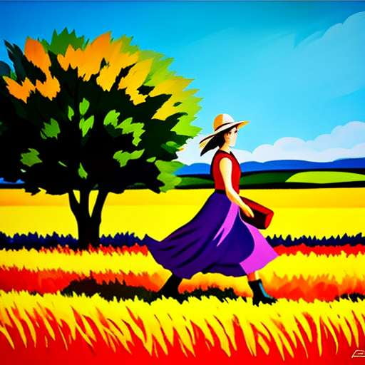 Harvest Season Gouache Illustrations - Midjourney Prompt for Stunning Art! - Socialdraft