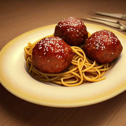 Homemade Spaghetti & Meatballs Midjourney Prompt - Socialdraft