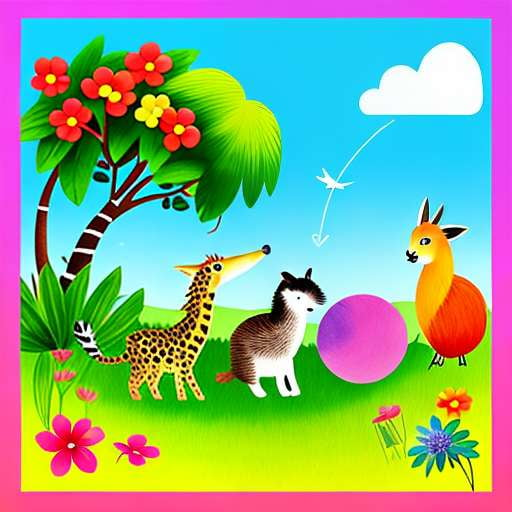 Animal Alphabet Children's Book Cover Midjourney Creation - Socialdraft
