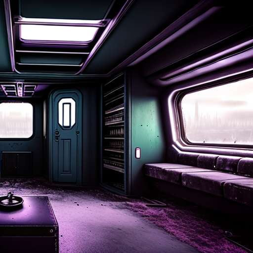 Abandoned Spaceship Interior: Customizable Midjourney Prompt for Sci-Fi Art - Socialdraft