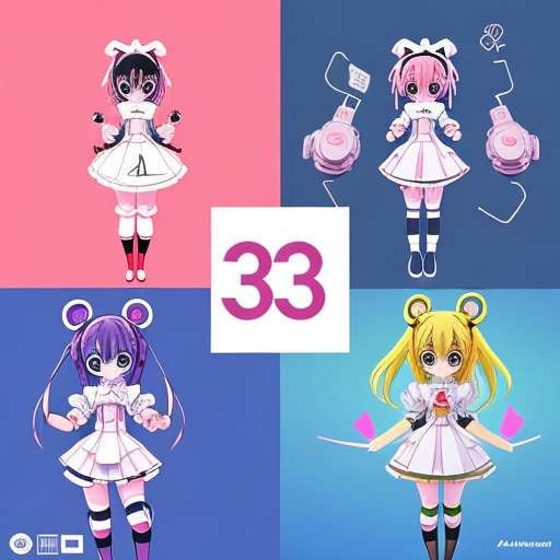 Customizable Robot Maid Anime Girls 3D Avatars - Socialdraft