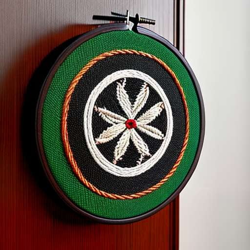 Celtic Embroidered Hoop Wall Art Midjourney Prompt - Text-to-Image Model - Socialdraft