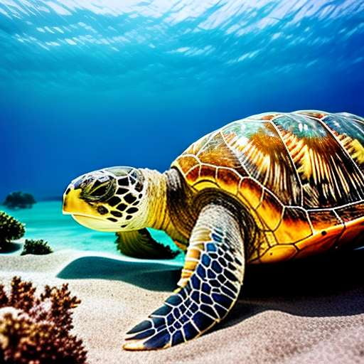 Sea Turtle Midjourney Image Prompt - Socialdraft