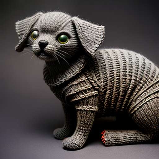 Midjourney Zombie Pet Portrait Knitting Prompt - Socialdraft
