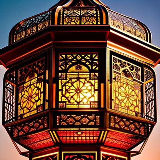 Moroccan Lantern Midjourney Image Prompt | Customizable & Unique Design - Socialdraft