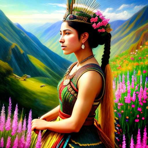 Inca Warrior Queen Midjourney Prompt | Customizable Art Prompt for Image Generation - Socialdraft