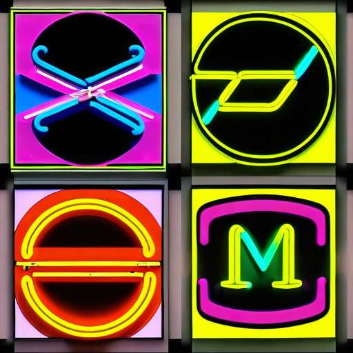 Midjourney Customizable Modern Neon Logo Prompts - Socialdraft