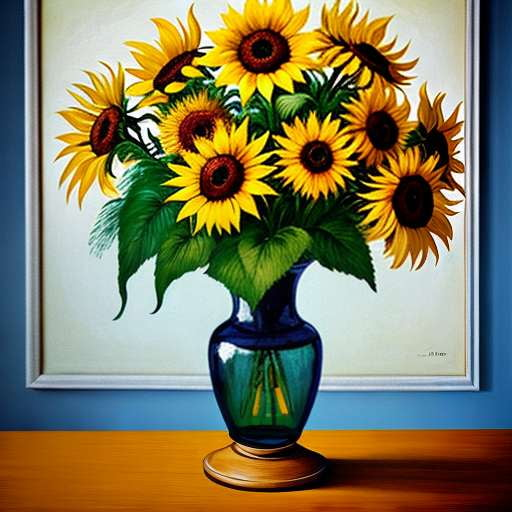 Vintage Sunflower Midjourney Prompt - Customizable Text-to-Image Creation - Socialdraft