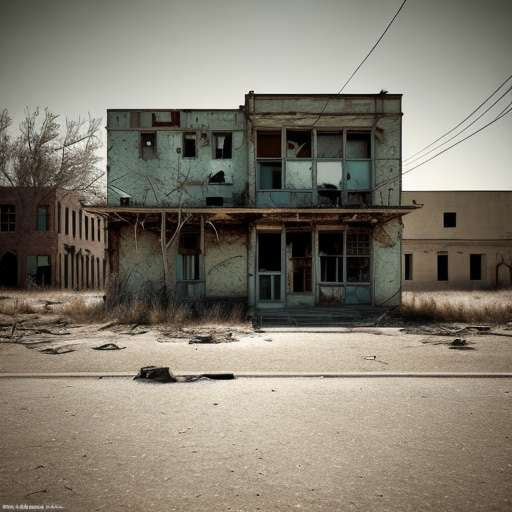 Midjourney Prompts: Wasteland Ghost Towns Made Inhabitable - Socialdraft