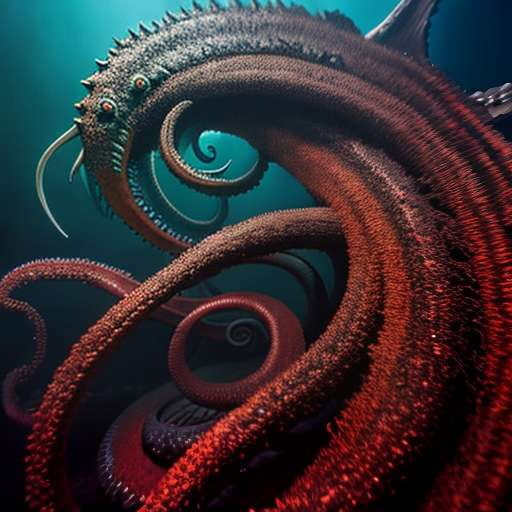 Kraken Portrait Midjourney Prompt - Create Your Own Unique Seascape Image - Socialdraft
