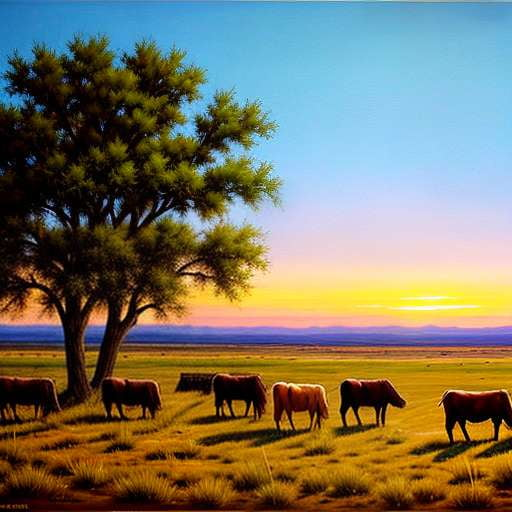 Texas Cattle Drive Scene Midjourney Prompt - Customizable Cowboy Art - Socialdraft