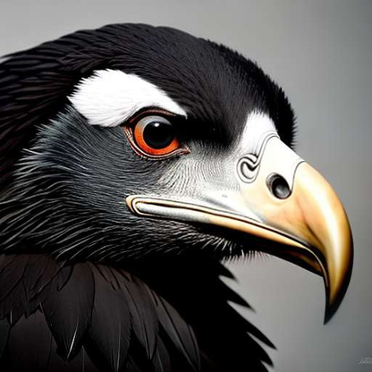 Beastly Vulture Portrait Midjourney Prompt - Customizable Art Creation - Socialdraft