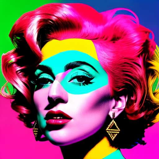 Gaga Warhol Style Midjourney Portrait Prompt - Socialdraft