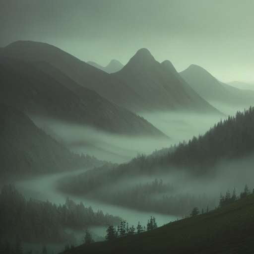 Midjourney Foggy Mountain Landscapes: Customizable Text-to-Image Prompts - Socialdraft
