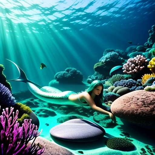 Mermaid Lagoon Midjourney Prompt - Customizable undersea adventure image - Socialdraft