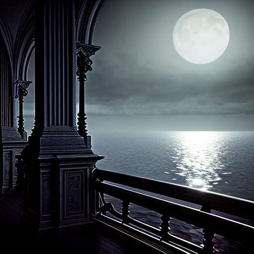 Moonlit Masquerade on the Water Midjourney Prompt - Customizable Text-to-Image Artistic Inspiration - Socialdraft