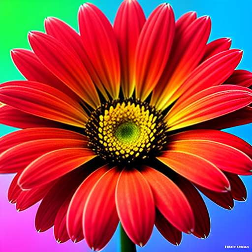Bright Gerbera Midjourney Image Prompt - Customizable Floral Art for Your Home Decor - Socialdraft
