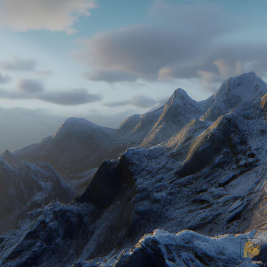 Beautiful Realistic Mountains - Socialdraft