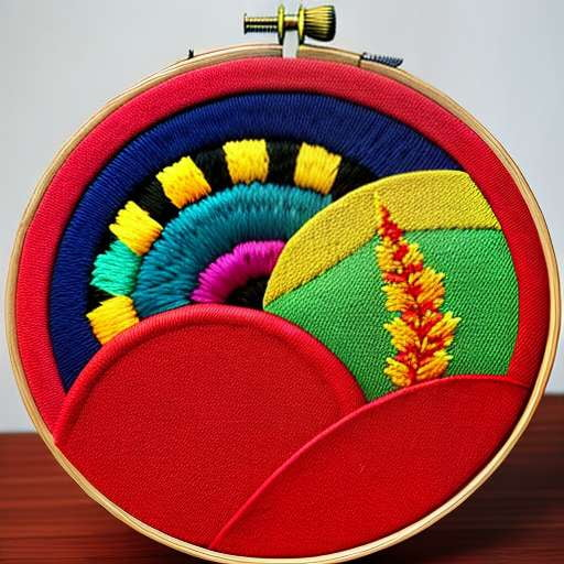 "Customizable Textile Hoop Art Midjourney Prompt" - Socialdraft