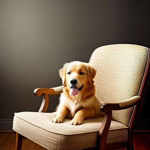 Happy Puppy Chair Midjourney Prompt - Customizable Text-to-Image Model - Socialdraft