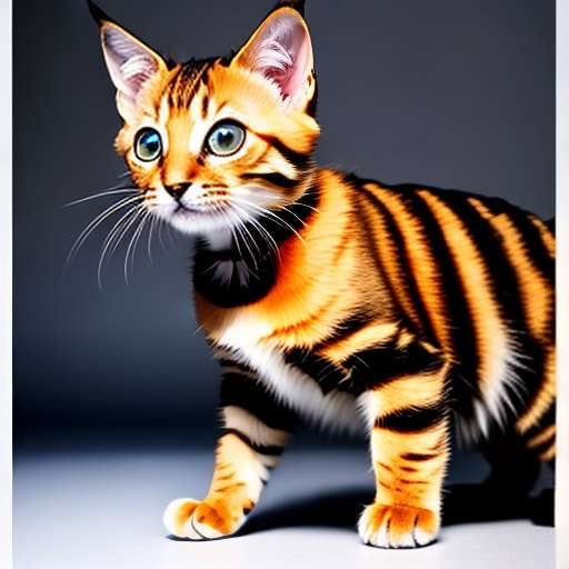 Toyger Kitty Midjourney Prompt - Customize Your Own Adorable Feline Masterpiece! - Socialdraft