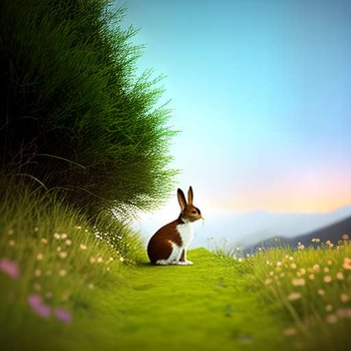 Mountain Trail Bunny Midjourney Prompt - Customizable Text-to-Image Model for Unique Artwork - Socialdraft