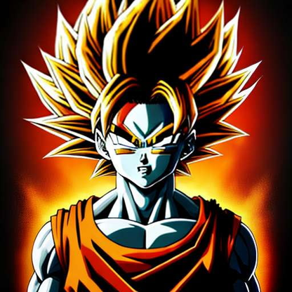 Super Saiyan Goku Portrait Midjourney Prompt - Socialdraft