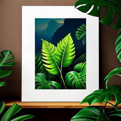 Monstera Mountain: Customizable Midjourney Prompt for Stunning Tropical Landscapes - Socialdraft