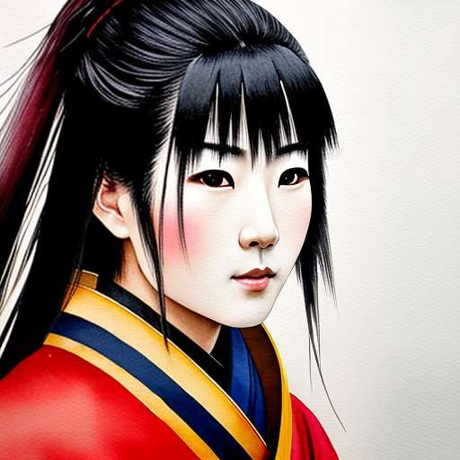 Japanese Samurai Portrait Midjourney Prompt - Text-to-Image Art Generator - Socialdraft