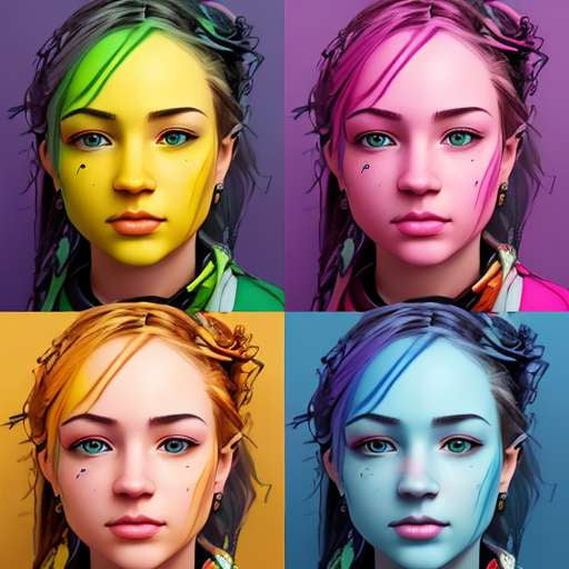 Realistic Portrait Midjourney Prompts with Vibrant Color Palette - Socialdraft