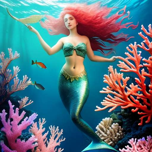 Mermaid and Coral Midjourney Prompt - Create Your Own Underwater Masterpiece - Socialdraft
