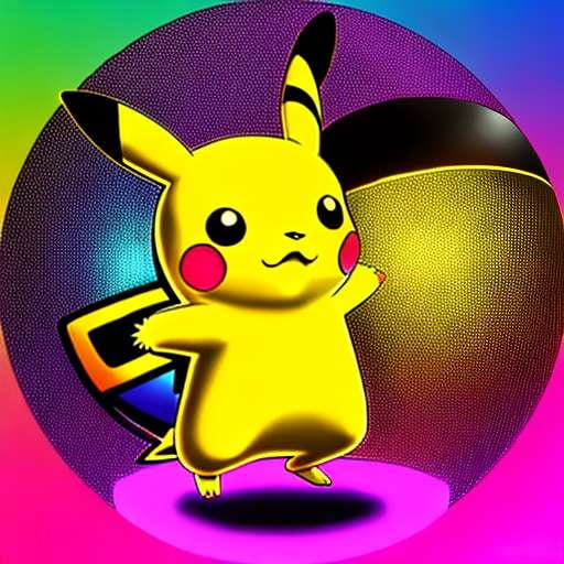 Pikachu Disco Ball Midjourney Prompt - Create Your Own Customized Artwork - Socialdraft