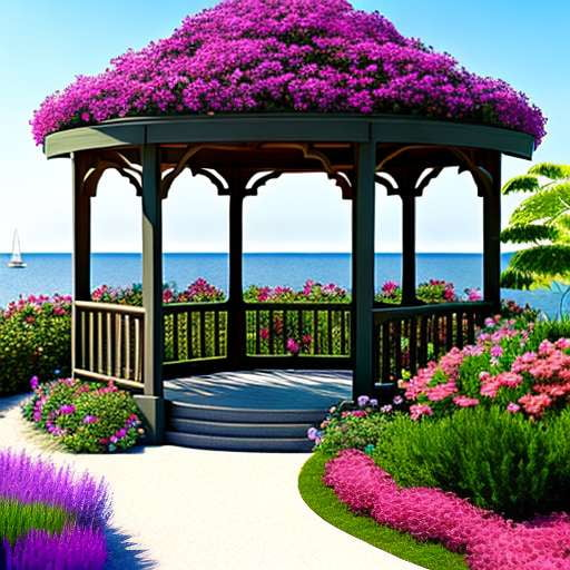 Seaside Garden Midjourney Prompt - Create Your Own Coastal Oasis - Socialdraft