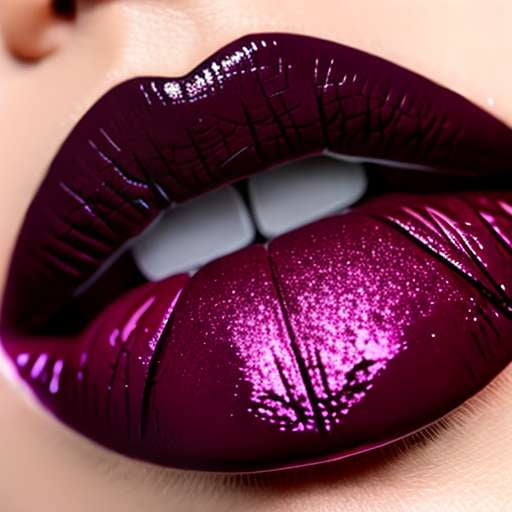 Plum Glitter Lipstick Midjourney Prompt - Socialdraft