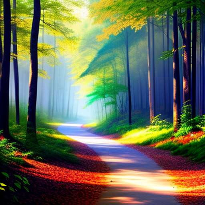 Forest Dreams Midjourney Prompt - Create Your Own Vibrant Forest Artwork - Socialdraft