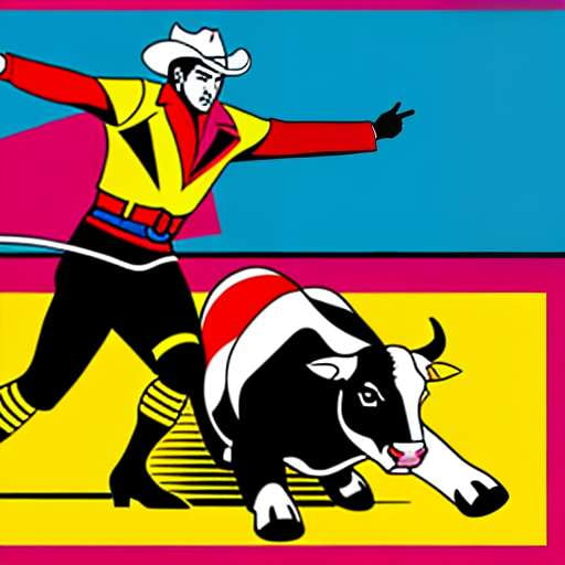 Rodeo Bullfighter Midjourney Masterpiece Kit - Socialdraft