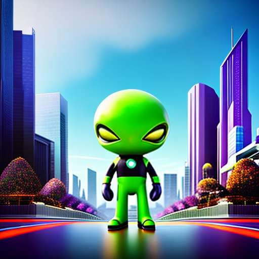 "Alien Invasion" Midjourney Mascot Prompt - Socialdraft