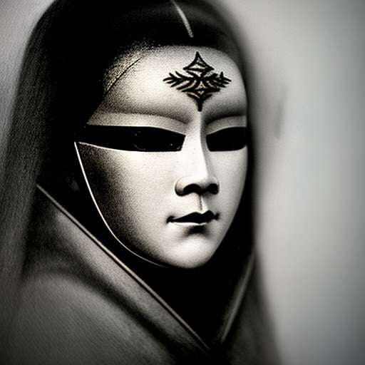 Noh Mask Portrait Midjourney Prompt - Create Your Own Traditional Japanese Art - Socialdraft