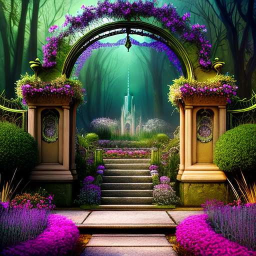 Magical Garden Midjourney Image Prompt - Socialdraft