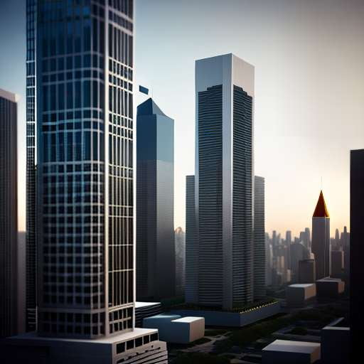 Geometric Skyscraper Midjourney Prompt - Design Your Own Mini Metropolis! - Socialdraft
