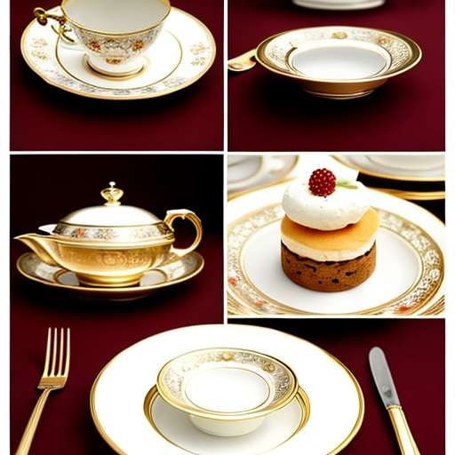 Parisian High Tea Menu Card Midjourney Prompt in Elegant Style - Socialdraft